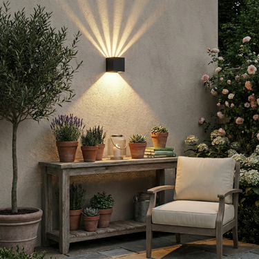 Orvella - Modern Outdoor Wall Sconce Light | Waterproof Aluminum Fixture for Patios or Backyard Outdoor Lighting