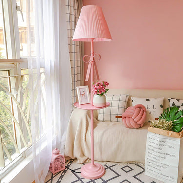 Sara Ribbon Modern Floor Lamp with Tray - Stylish Standing Lamp for Living Room Floor Lamps