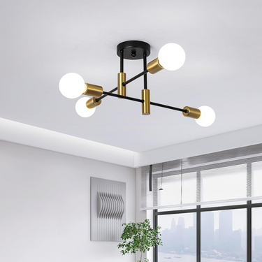 Scandinavian Style Flush Mount Ceiling Light Fixture - Modern Metal Design Ceiling Lights