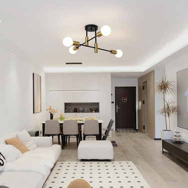 Scandinavian Style Flush Mount Ceiling Light Fixture - Modern Metal Design Ceiling Lights