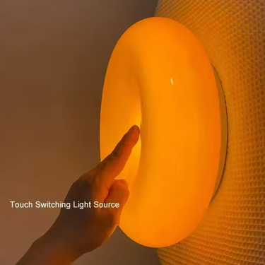 Whimsical Donut Wall Light - Unique Sconce for Playful Interior Decor Wall Lighting
