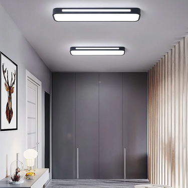 Runway Linear Flush Mount Ceiling Light - Adjustable LED Ambiance Fixture Lamps & Light Fixtures