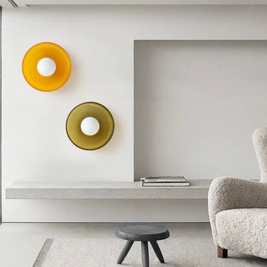 Sonnet Mid-Century Modern Wall Sconce Light with Dual-Layered Illumination Wall Light