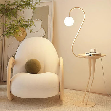 Sento Modern Floor Lamp with Opal Acrylic Sphere for Living Room Floor Lamps
