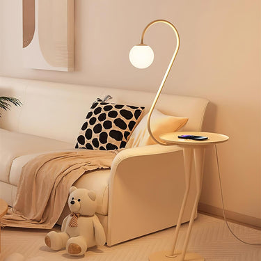 Sento Modern Floor Lamp with Opal Acrylic Sphere for Living Room Floor Lamps