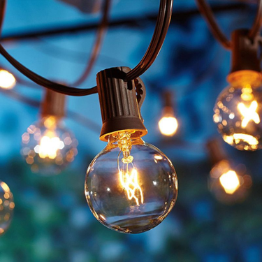 Outdoor Solar String Lights - LED Globe Patio Lights for Garden Decor Lighting