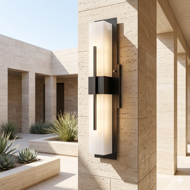 Stainless Steel Outdoor Wall Light - IP65 Rated LED Outdoor Sconce