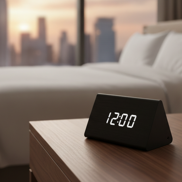 EloraClock - Digital Light Alarm Clock with Sound Control & HD Display