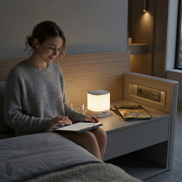 Modern Minimalist Table Lamp with Dimmable LED for Bedroom & Desk