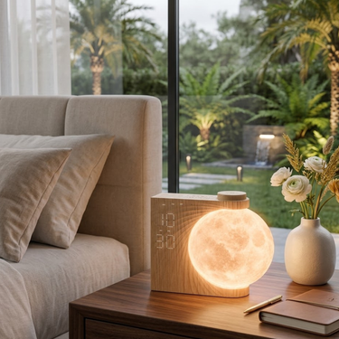Restora Sunrise Alarm Clock - Gradual Light Wake Up Light & Nightstand Lamp
