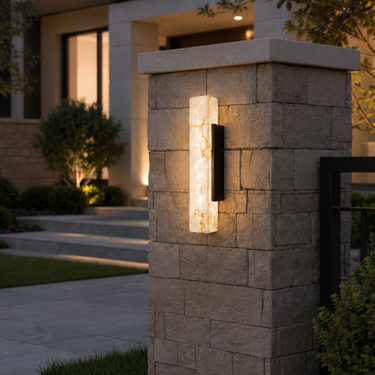 Durable Outdoor Wall Light - IP65 Rated Integrated LED Exterior Sconce