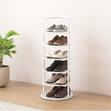 Modern Minimalist Shoe Rack for Closet - 5 to 8 Tiers, Iron Storage Shoe Storage Racks