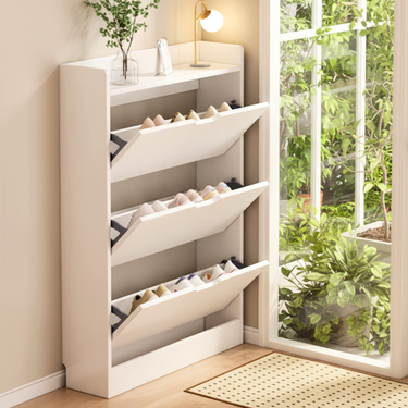 Eco-Friendly Minimalist Shoe Storage Cabinet - Stylish Shoe Organizer Shoe Cabinets