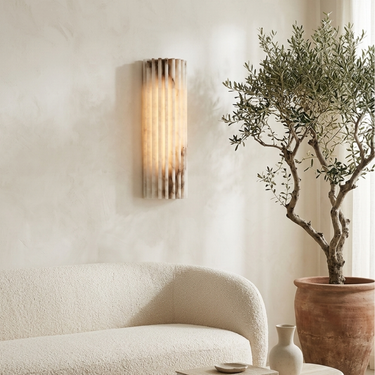 MarbleGlow | Elegant Minimalist Marble Wall Sconce Light for Bedroom Wall Lamps