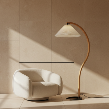 Stylish Modern Floor Lamp - LED Standing Lamp for Living Room & Bedroom Floor Lamp