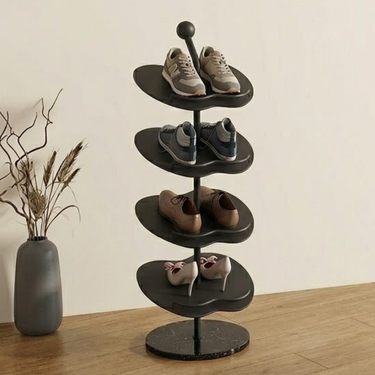 Modern Apple-Shaped Shoe Rack - 4/5/6-Tier Shoe Storage Organizer for Entryway Shoe Storage & Organization