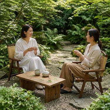Premium Nordic Outdoor Chair - Foldable Bamboo Frame with Oxford Fabric Comfort