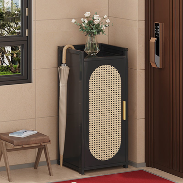 Elegant Bamboo Shoe Storage Cabinet with Detachable Shelves, 6-9 Tiers for Entryway Shoe Storage