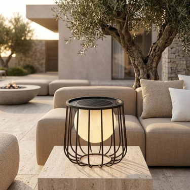 Modern Outdoor Solar Lantern - Waterproof IP65 Dimmable LED for Patios