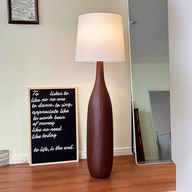 Vintage Charm - Retro Solid Wood Floor Lamp for Living Room Illumination Floor Lamps
