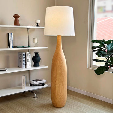 Vintage Charm - Retro Solid Wood Floor Lamp for Living Room Illumination Floor Lamps