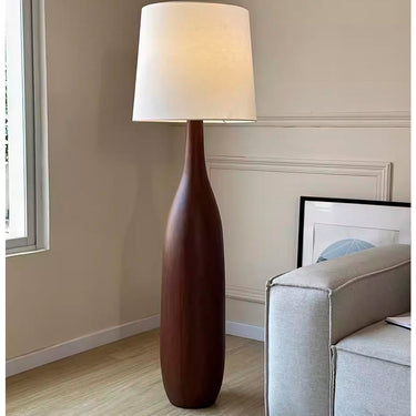 Vintage Charm - Retro Solid Wood Floor Lamp for Living Room Illumination Floor Lamps
