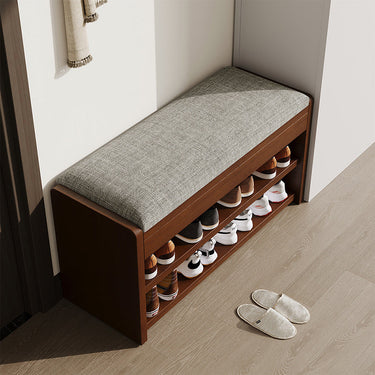 Vintage Solid Wood Shoe Rack Storage - 2/3 Tier Shoe Organizer for Entryway Shoe Storage