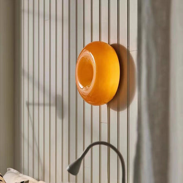 Whimsical Donut Wall Light - Unique Sconce for Playful Interior Decor Wall Lighting