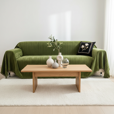 Elegant Herringbone Chenille Couch Cover - Pet-Friendly Slipcover for Sofa Protection Sofa Cover