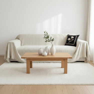 Elegant Herringbone Chenille Couch Cover - Pet-Friendly Slipcover for Sofa Protection Sofa Cover